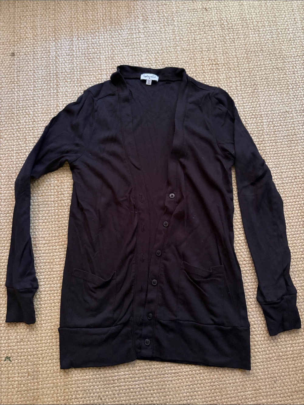Splendid Black Long Sleeve Button-Down Cardigan